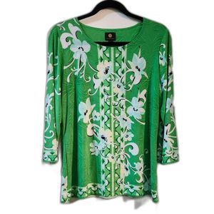 Green top JM Collection size Medium